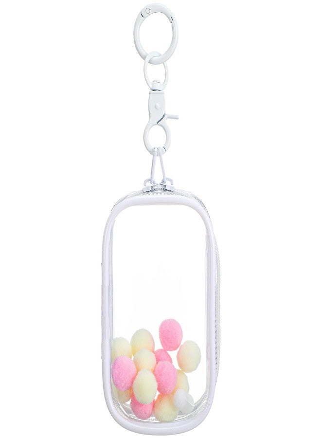 Yolev Clear Figure Display Bag with Keychain, Portable Doll Storage Bag Blind Box Display Case Bags Waterproof Carrying Pouch Keychain for Mini Figure/Doll Collectors - Image 1
